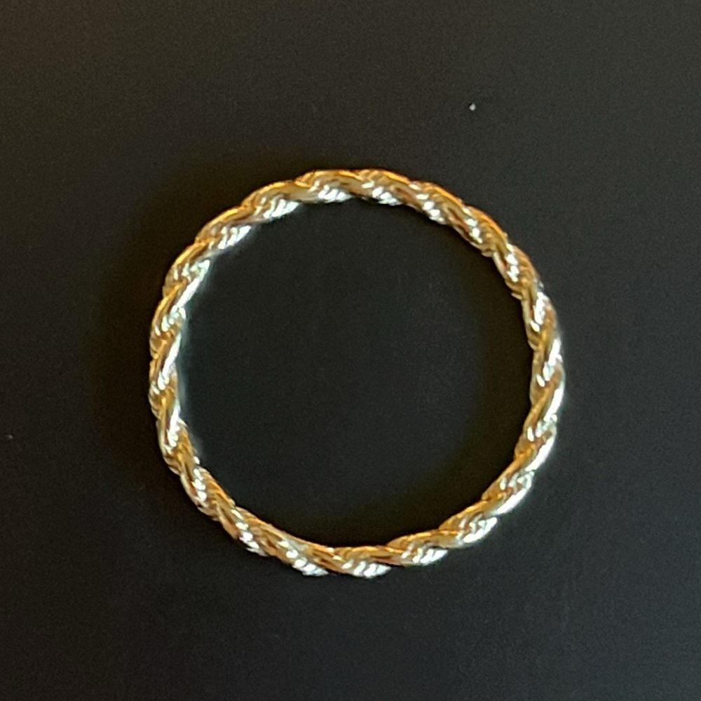 Miansai gold Vermeil Rope Chain Rings Various Sizes - Picture 2 of 3